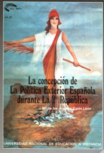 Imagen de portada del libro La concepción de la política exterior española durante la II república (1931-1936)