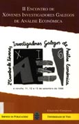 Imagen de portada del libro II Encontro de Xóvenes Investigadores Galegos de Análise Económico : A Coruña, 11, 12 e 13 de setembro de 1996 : libro de actas