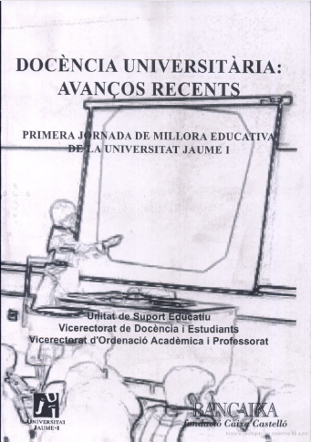 Imagen de portada del libro Docència universitària. Avanços recents