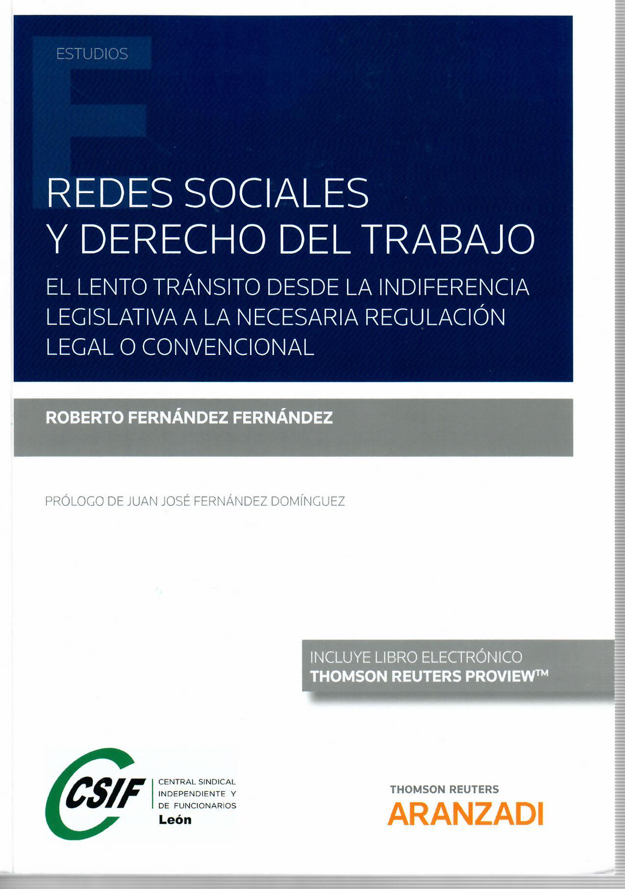 Imagen de portada del libro Redes sociales y derecho del trabajo