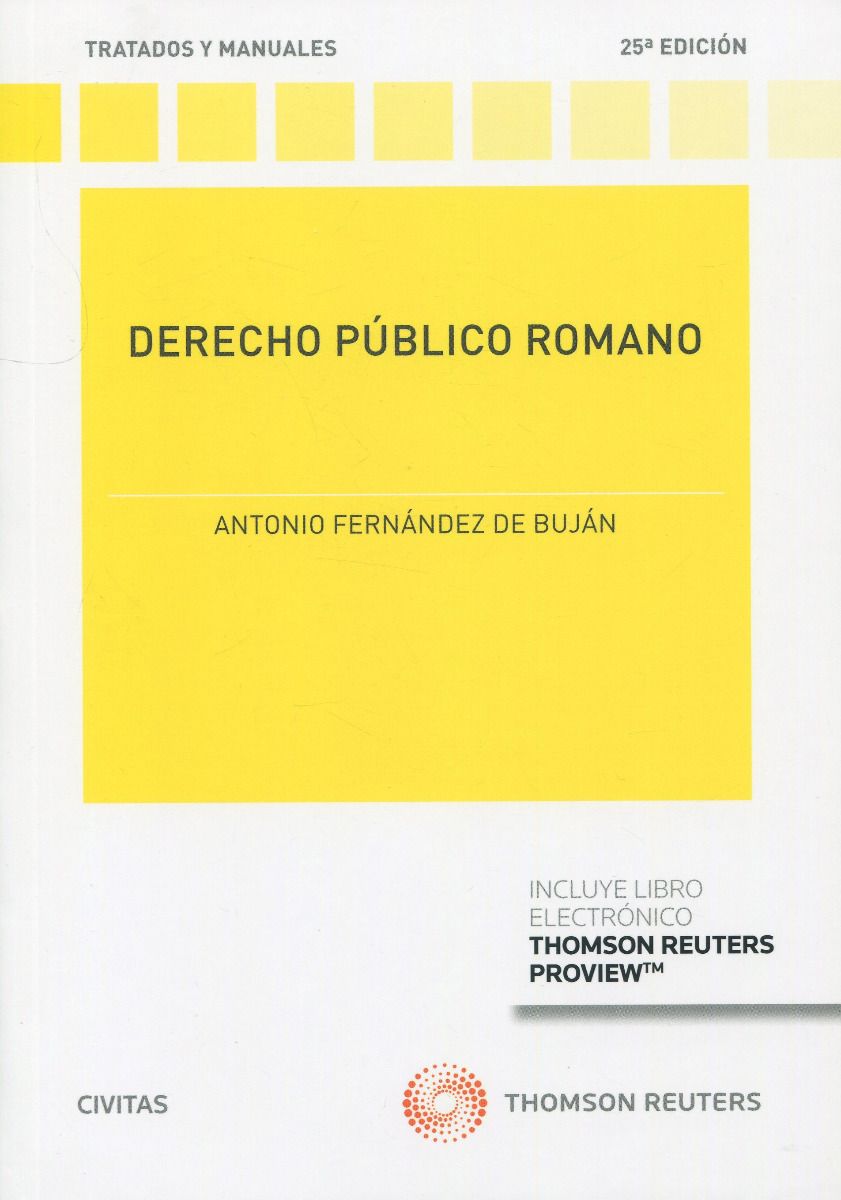 Imagen de portada del libro Derecho público romano