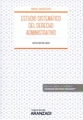 Imagen de portada del libro Estudio sistemático del derecho administrativo