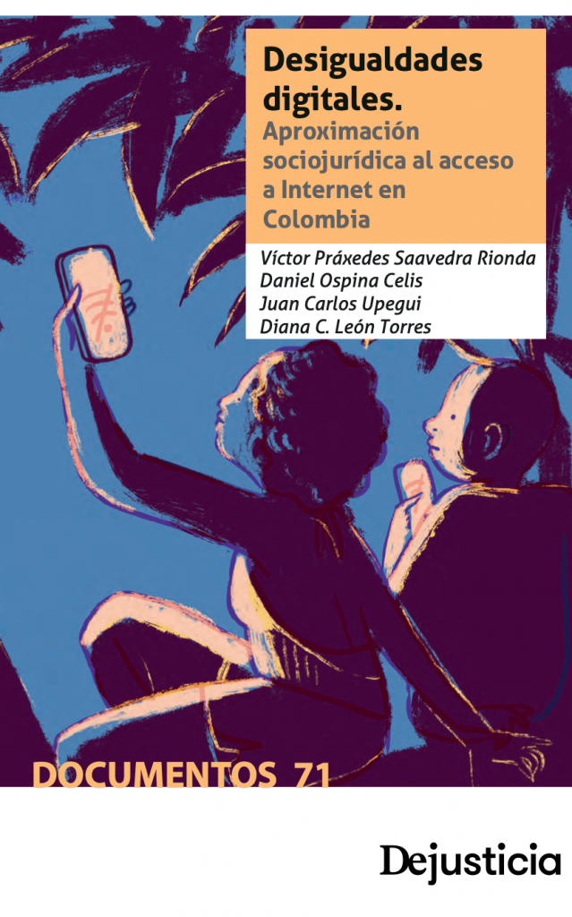 Imagen de portada del libro Desigualdades digitales. Aproximación sociojurídica al acceso a Internet en Colombia