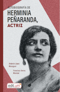 Imagen de portada del libro Autobiografía de Herminia Peñaranda, actriz.