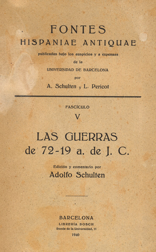 Imagen de portada del libro Las Guerras de 72-19 a. de J.C.