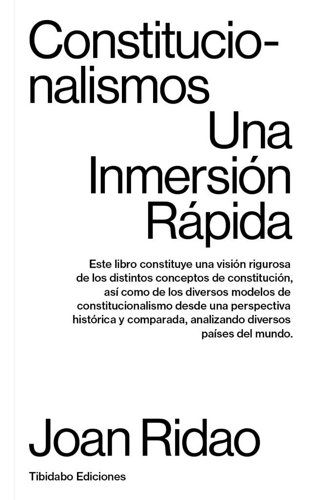 Imagen de portada del libro Constitucionalismos. Una inmersión rápida