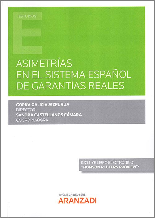 Imagen de portada del libro Asimetrías en el sistema español de garantías reales