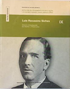 Imagen de portada del libro Luis Recaséns Siches