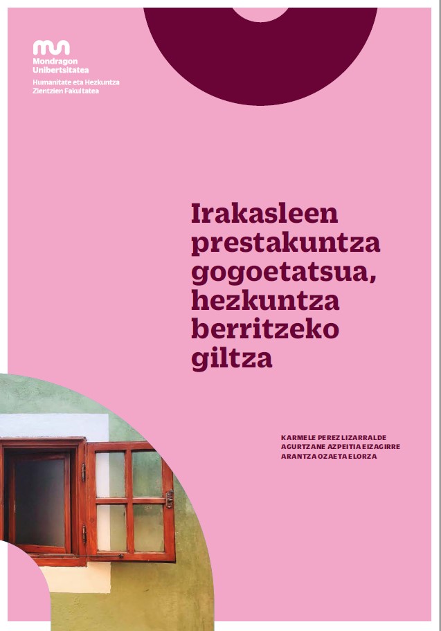Imagen de portada del libro Irakasleen prestakuntza gogoetatsua, hezkuntza berritzeko giltza