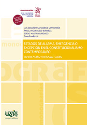 Imagen de portada del libro Estados de alarma, emergencia o excepción en el constitucionalismo contemporáneo
