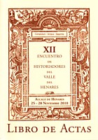 Imagen de portada del libro XII Encuentro de Historiadores del Valle del Henares