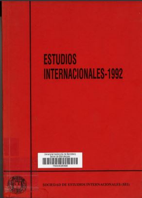 Imagen de portada del libro Estudios internacionales. 1992