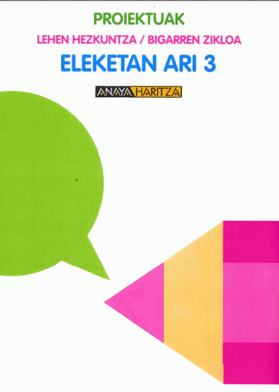 Imagen de portada del libro Eleketan ari 3