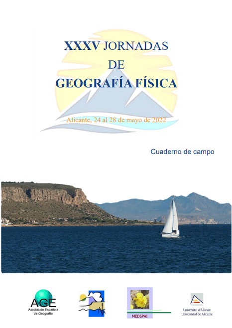 Imagen de portada del libro XXXV Jornadas de Geografía Física