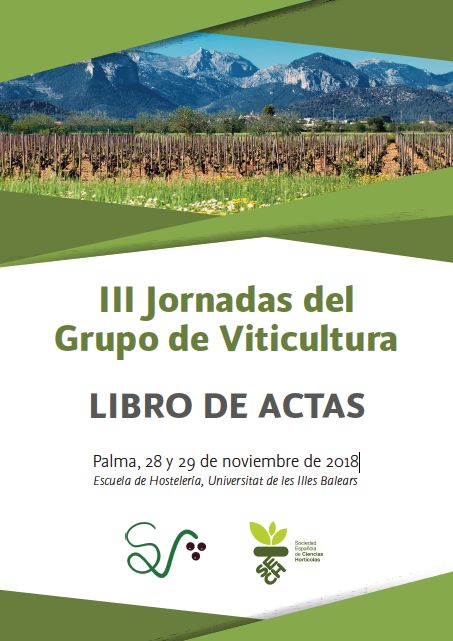Imagen de portada del libro III Jornadas del Grupo de Viticultura : Libro de actas: Palma, 28 y 29 de noviembre de 2018