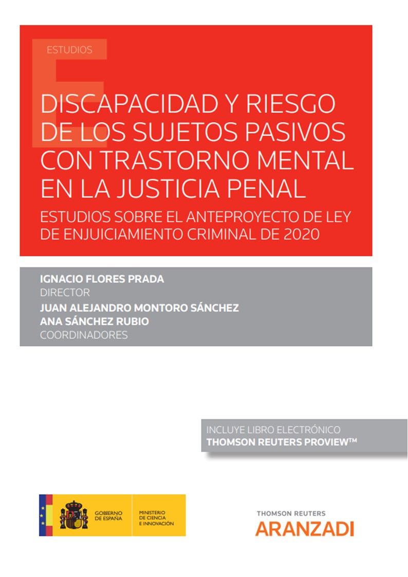 Imagen de portada del libro Discapacidad y riesgo de los sujetos pasivos con trastorno mental en la justicia penal: