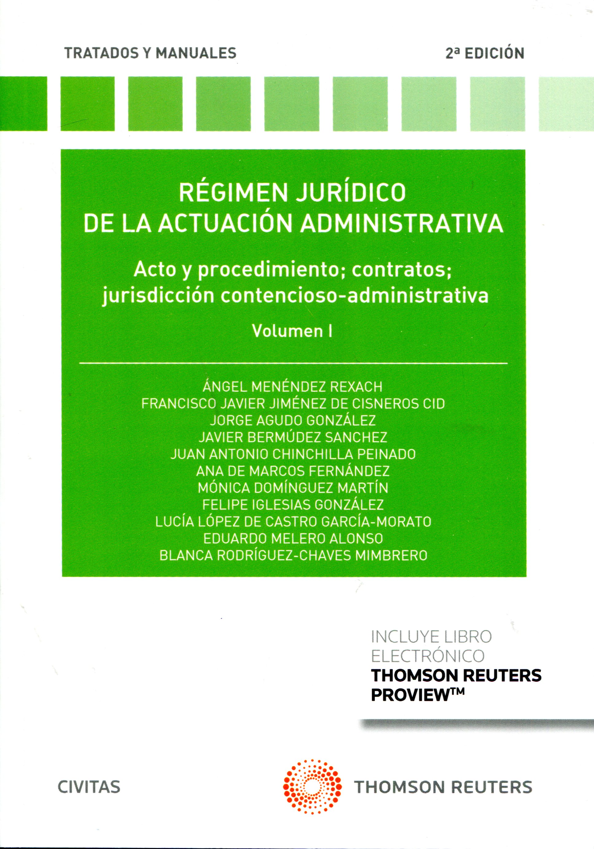 Imagen de portada del libro Régimen jurídico de la actuación administrativa