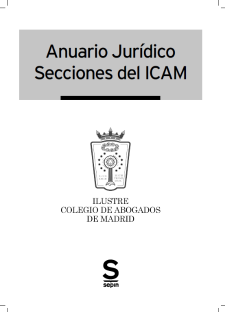Imagen de portada del libro ANUARIO Jurídico Secciones del ICAM 2019