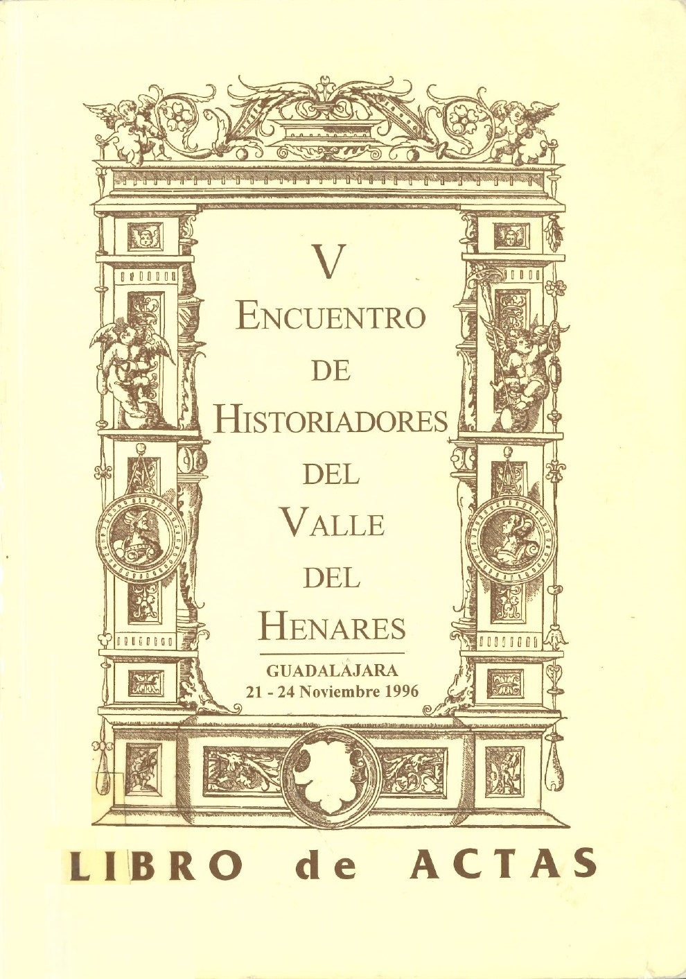 Imagen de portada del libro V Encuentro de Historiadores del Valle del Henares