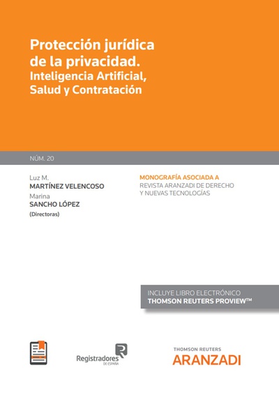 Imagen de portada del libro Protección jurídica de la privacidad.