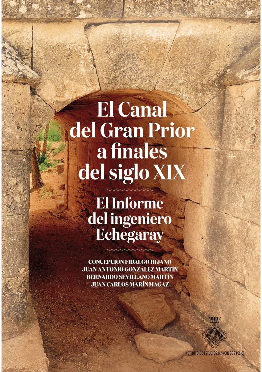 Imagen de portada del libro El Canal del Gran Prior a finales del siglo XIX