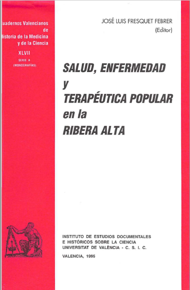 Imagen de portada del libro Salud, enfermedad y terapéutica popular en la Ribera Alta