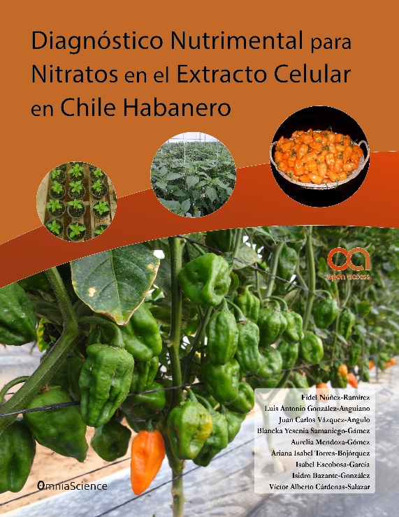 Imagen de portada del libro Diagnóstico nutrimental para nitratos en el extracto celular en chile habanero