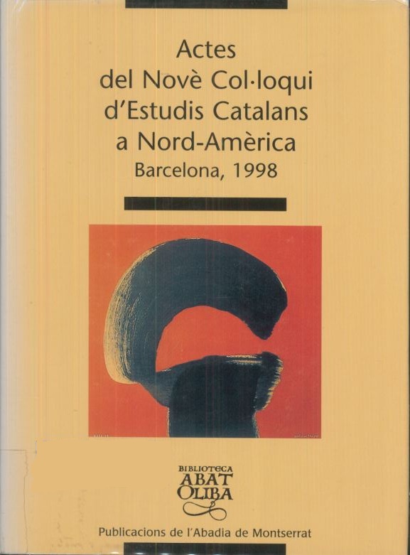 Imagen de portada del libro Actes del Novè Col·loqui d'Estudis Catalans a Nord-Amèrica