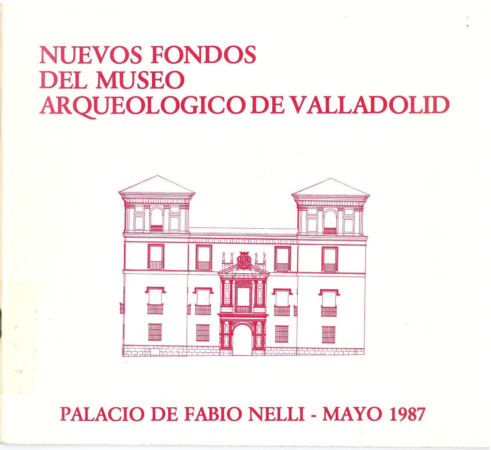 Imagen de portada del libro Nuevos fondos del Museo Arqueológico de Valladolid