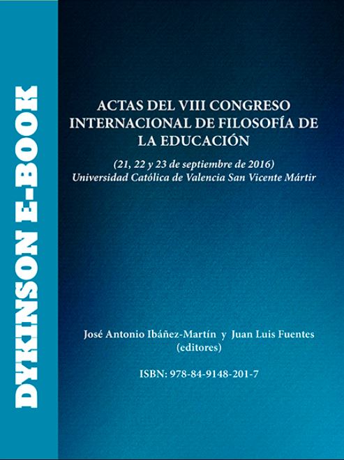 Imagen de portada del libro Actas del VIII Congreso Internacional de Filosofía de la Educación