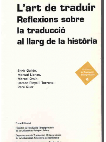 Imagen de portada del libro L'art de traduir