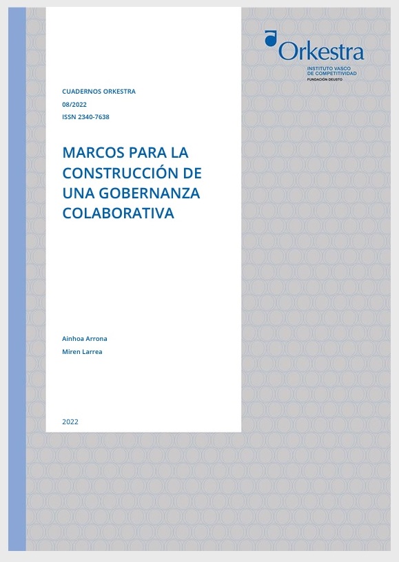 Imagen de portada del libro Marcos para la construcción de una gobernanza colaborativa