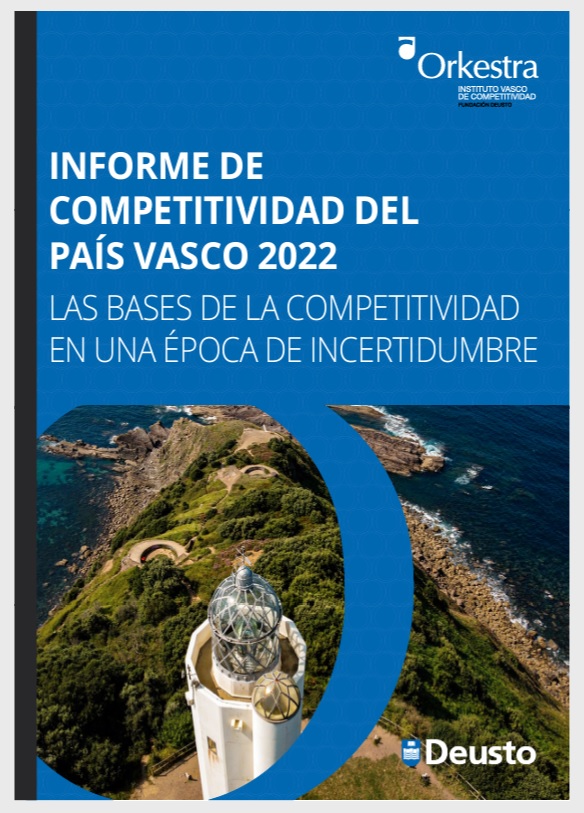 Imagen de portada del libro Informe de Competitividad del País Vasco 2022
