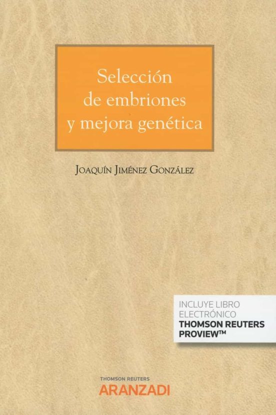 Imagen de portada del libro Selección de embriones y mejora genética