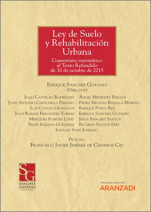 Imagen de portada del libro Ley de Suelo y Rehabilitación Urbana