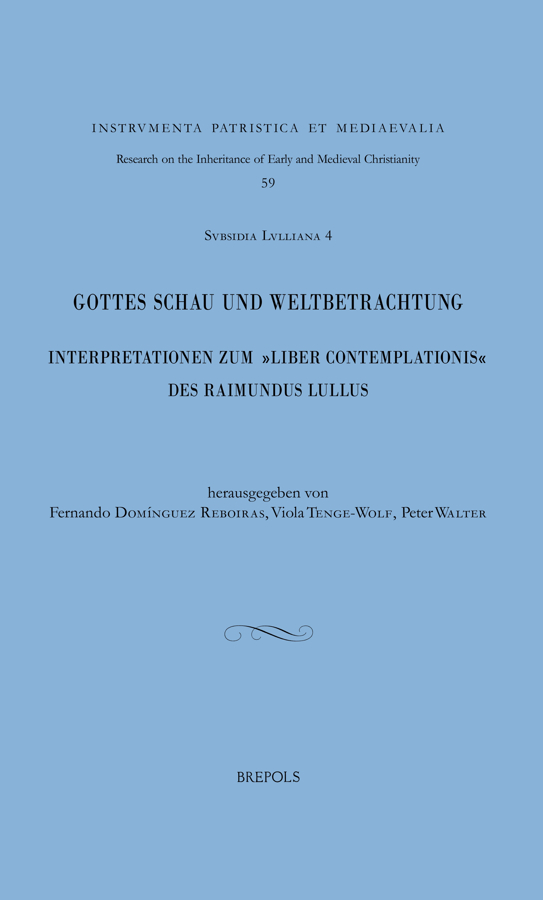 Imagen de portada del libro Gottes Schau und Weltbetrachtung