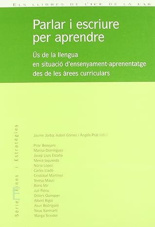 Imagen de portada del libro Parlar i escriure per aprendre