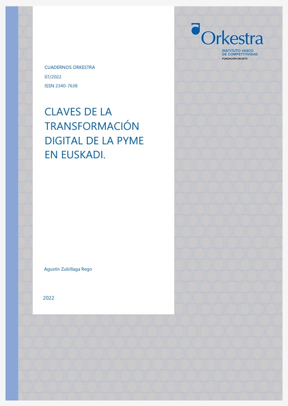 Imagen de portada del libro Claves de la transformación digital de la pyme en Euskadi