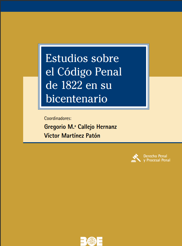 Imagen de portada del libro Estudios sobre el Código Penal de 1822 en su bicentenario