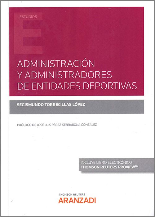 Imagen de portada del libro Administración y administradores de entidades deportivas