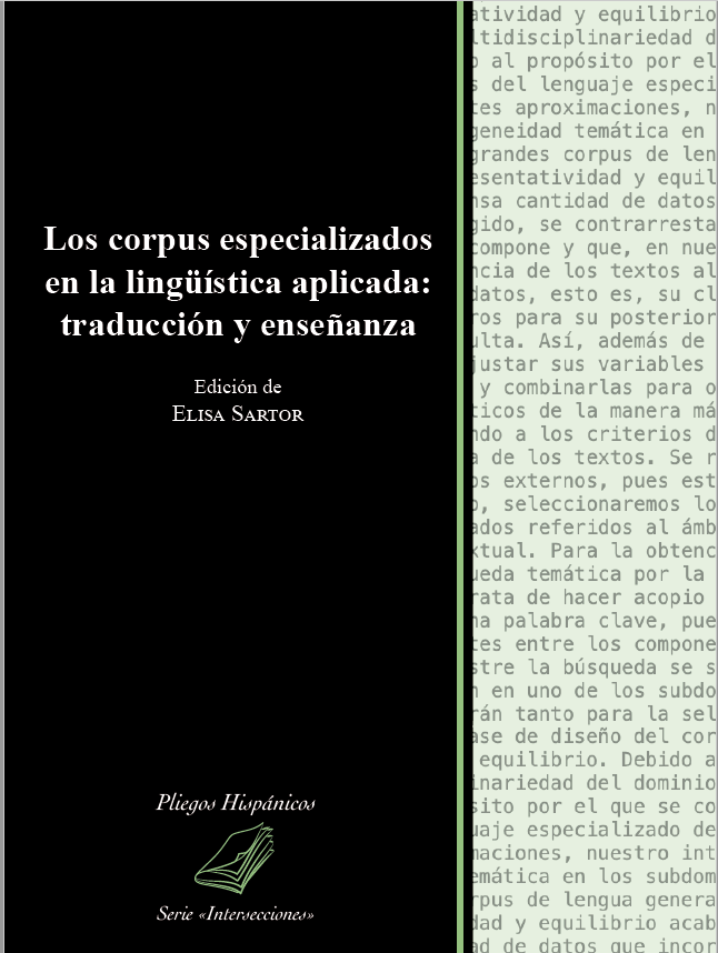 Imagen de portada del libro Los corpus especializados en la lingüística aplicada