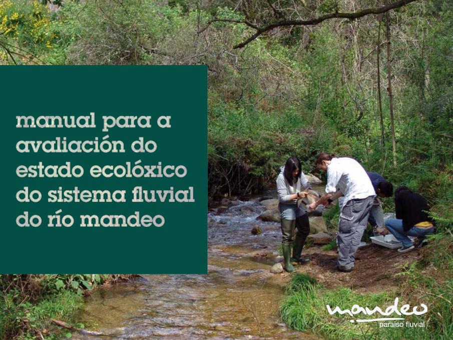 Imagen de portada del libro Manual para a avaliación do estado ecolóxico do sistema fluvial do Río Mandeo