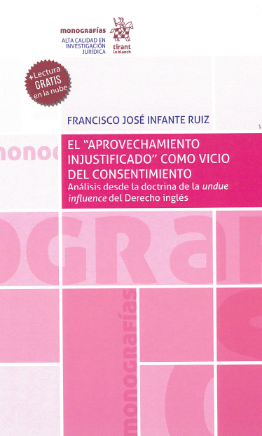 Imagen de portada del libro El "aprovechamiento injustificado" como vicio del consentimiento