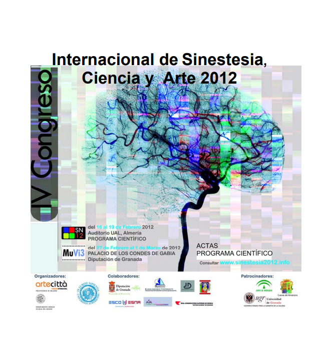 Imagen de portada del libro Actas : IV Congreso Internacional de Sinestesia, Ciencia y Arte