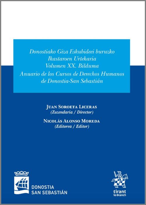 Imagen de portada del libro Anuario de los Cursos de Derechos Humanos de Donostia-San Sebastian. Vol. XX