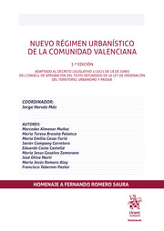 Imagen de portada del libro Nuevo régimen urbanístico de la Comunidad Valenciana