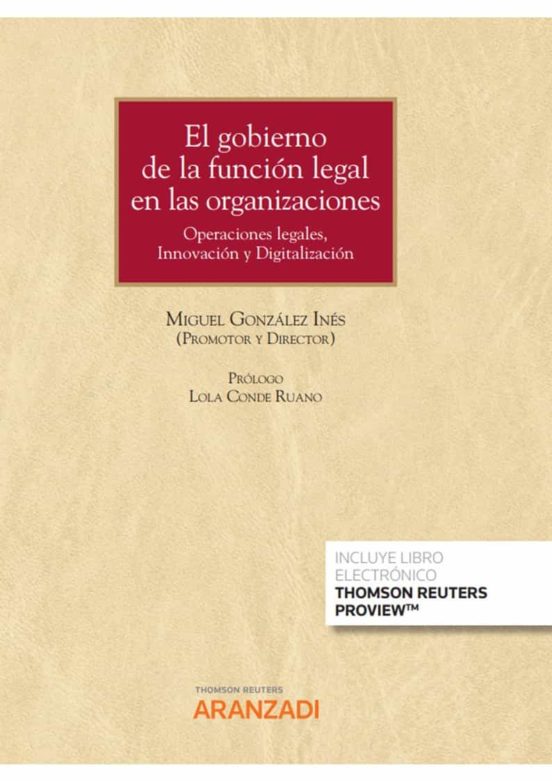 Imagen de portada del libro El gobierno de la función legal en las organizaciones