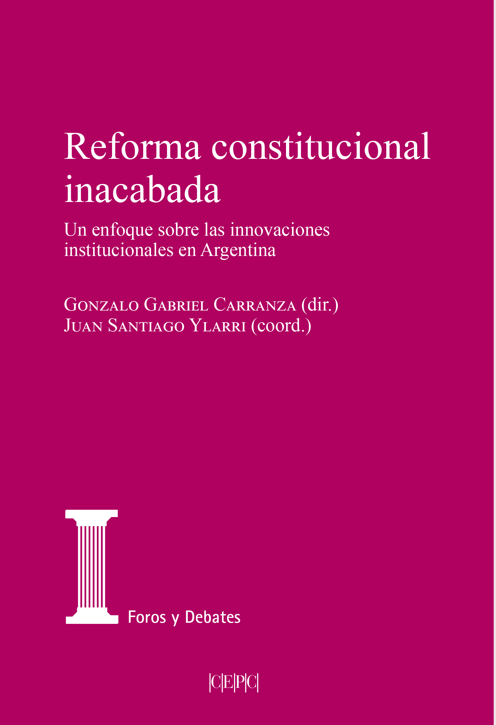 Imagen de portada del libro Reforma constitucional inacabada