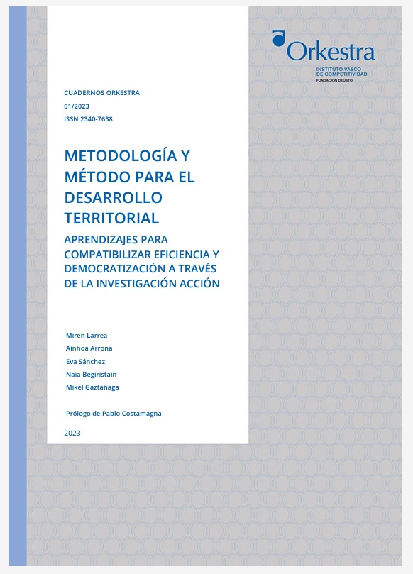 Imagen de portada del libro Metodología y método para el desarrollo territorial