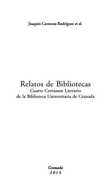 Imagen de portada del libro Relatos de bibliotecas